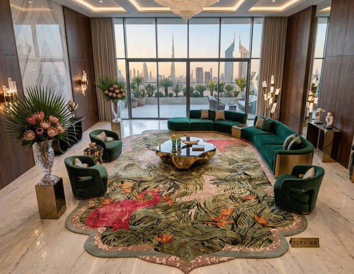 unshaped rugs